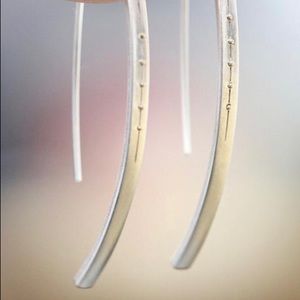 Sterling Silver Link Drop Earrings  NWT